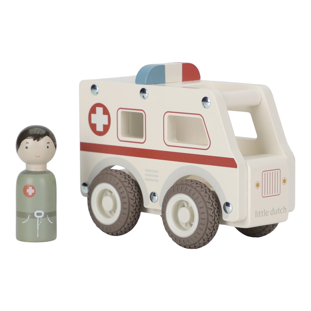 Ambulance en bois personnalisable avec prénom