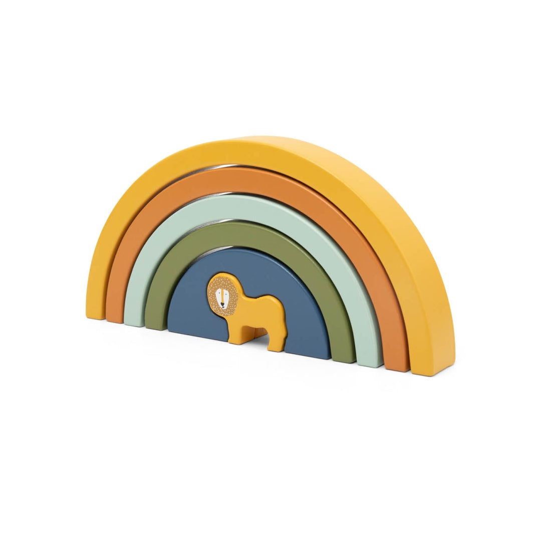 Regenbogen-Stapelspiel Trixie Herr Löwe – Stapelbögen und Figuren