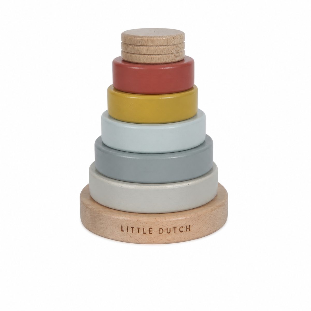 Little Dutch Holz-Stapelturm Pure & Nature in Naturfarben