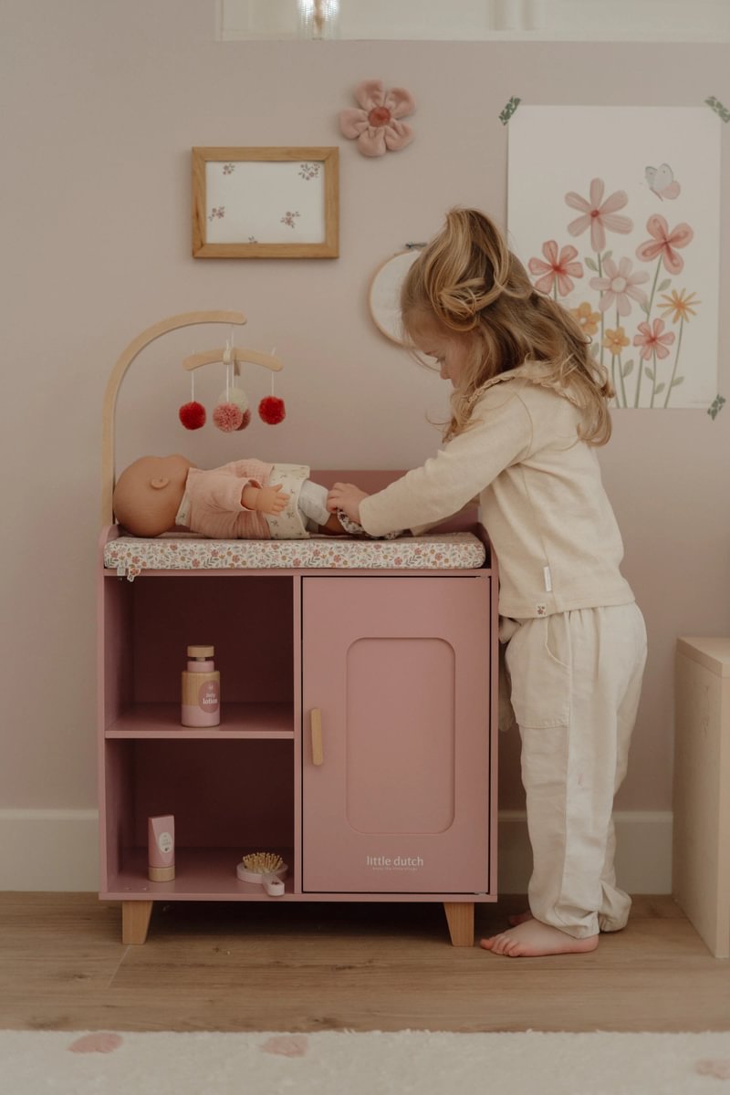 Table à langer pour poupées en bois – Accessoires pour le monde des poupées