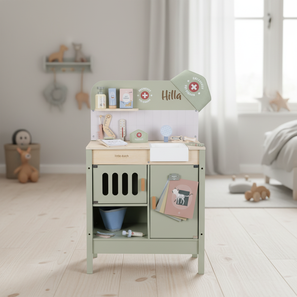 Tierarztpraxis aus Holz von Little Dutch – personalisierbar