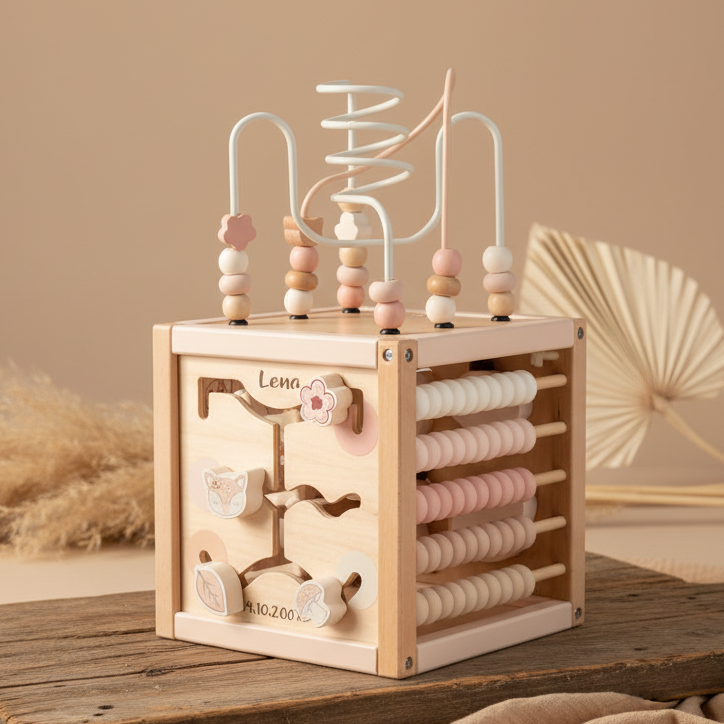 Cube d'activités faon Ella bois | bieco