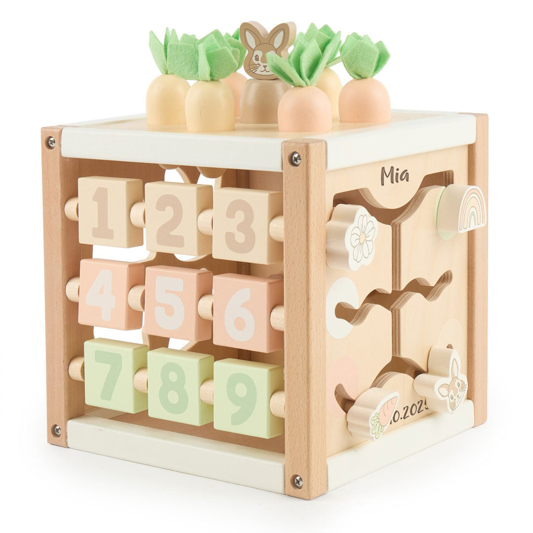 Cube d'activités Lapin Fine en bois | bieco