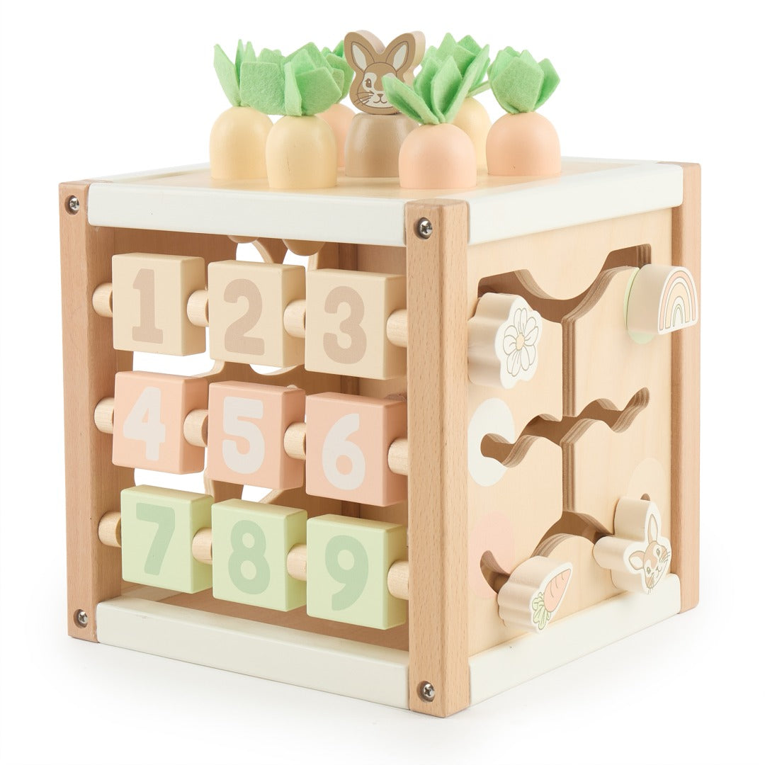 Cube d'activités Lapin Fine en bois | bieco