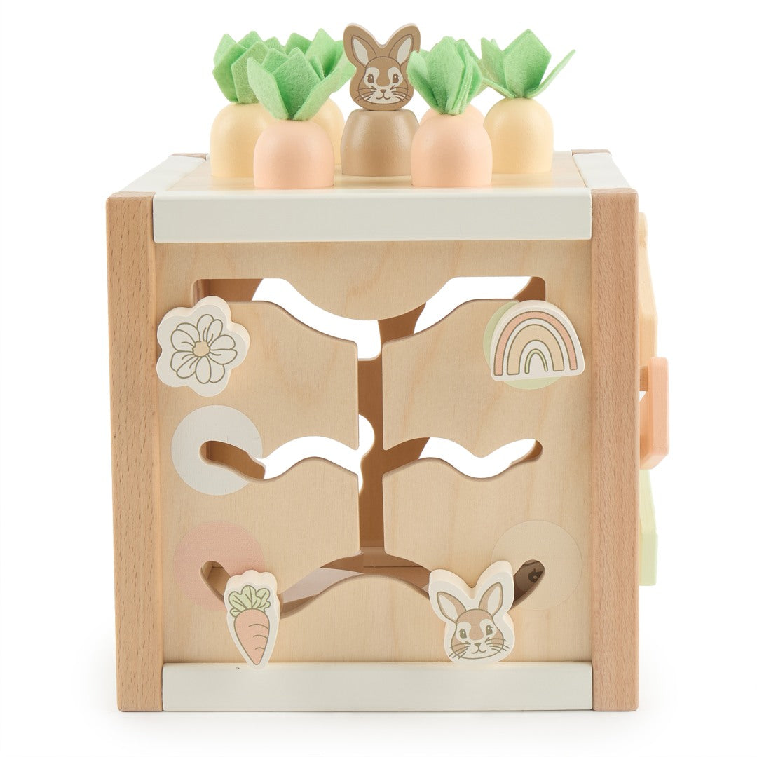 Cube d'activités Lapin Fine en bois | bieco