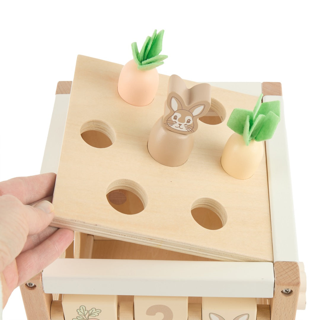 Cube d'activités Lapin Fine en bois | bieco