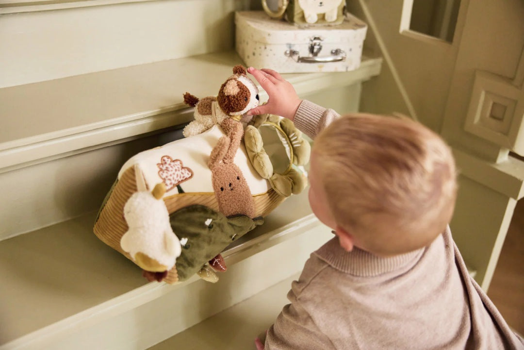 Coussin d'activités motricité pour bébés – Découvrir, saisir et stimuler