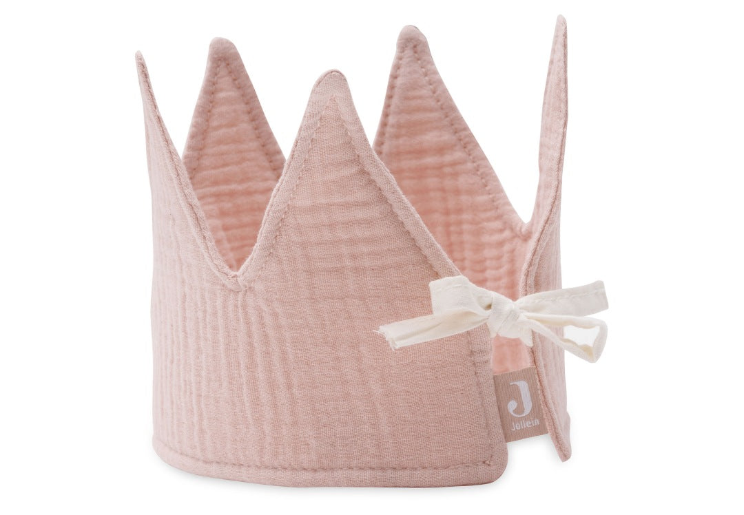 Couronne d'anniversaire rose en coton pour le 1er au 5ème anniversaire | Jollein