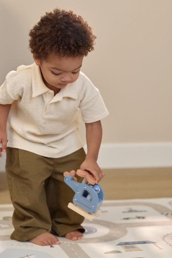 Hélicoptère en bois personnalisé avec nom – cadeau unique pour enfants | Schmatzepuffer