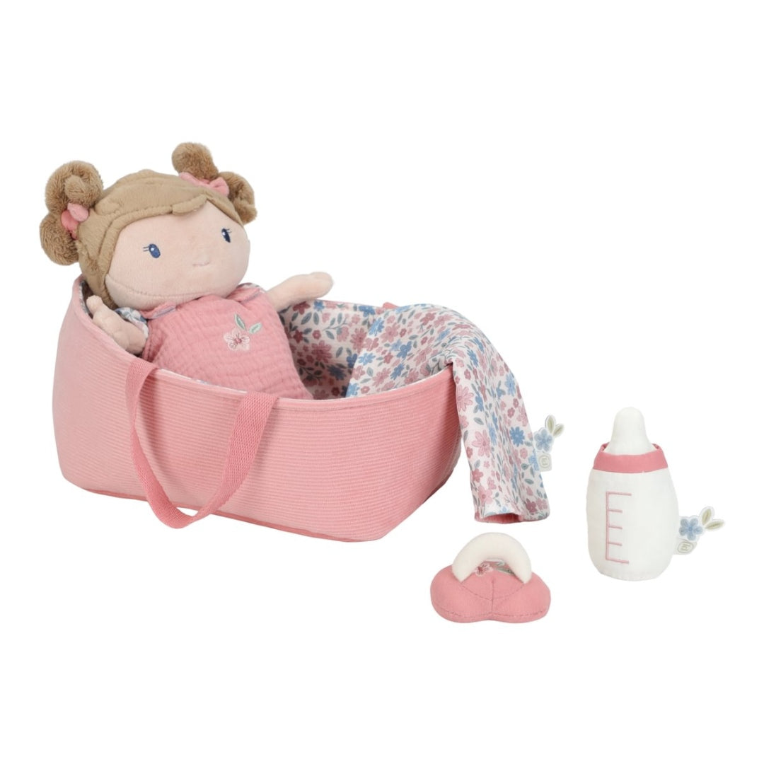 Poupée bébé Rosa dans son couffin | Little Dutch