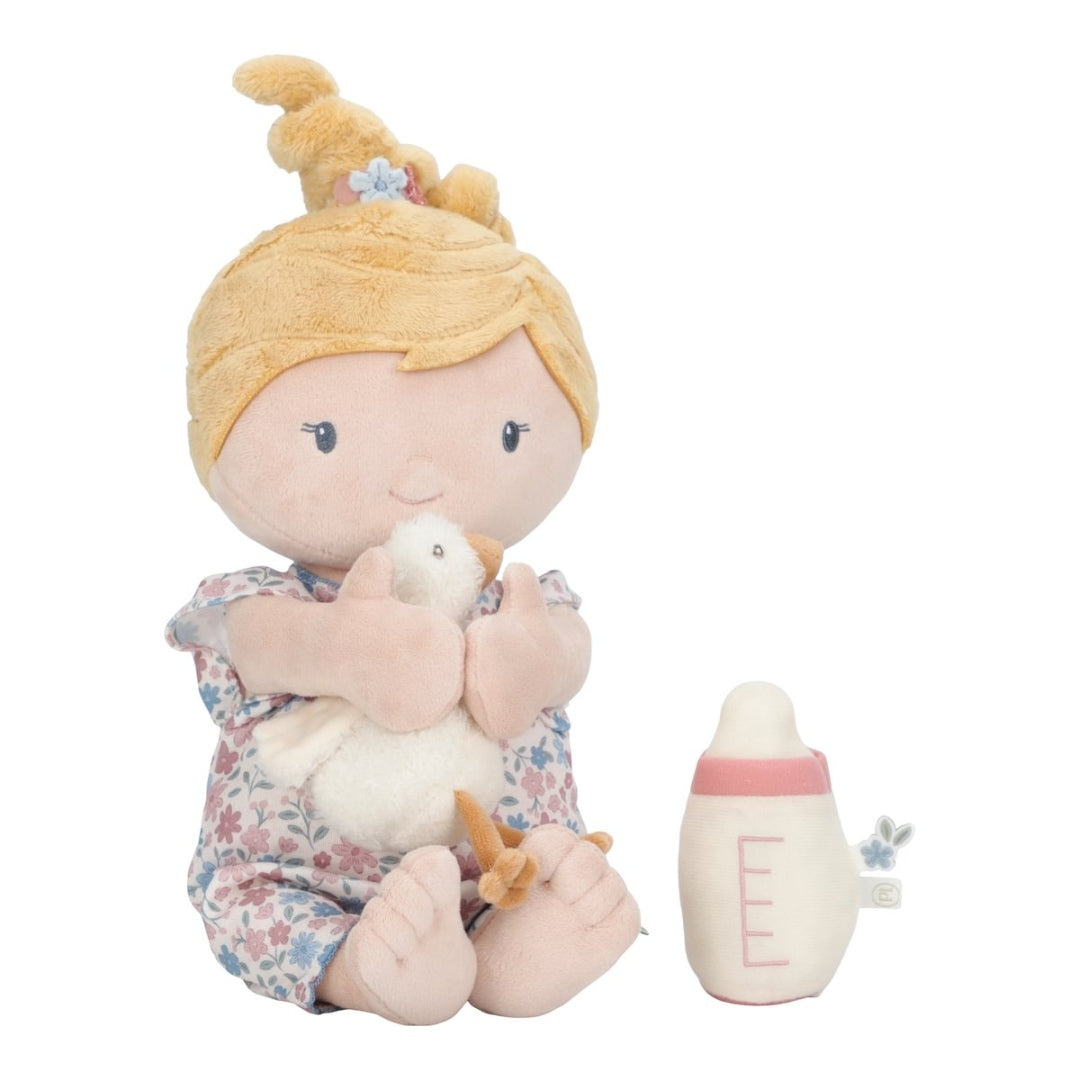 Poupée câline personnalisée Bébé Julia avec nom – Cadeau de naissance | Schmatzepuffer®