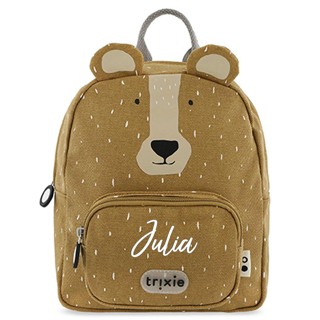 Trixie Rucksack Herr Bär für Kinder – kompakter Kindergartenrucksack mit Bärenmotiv