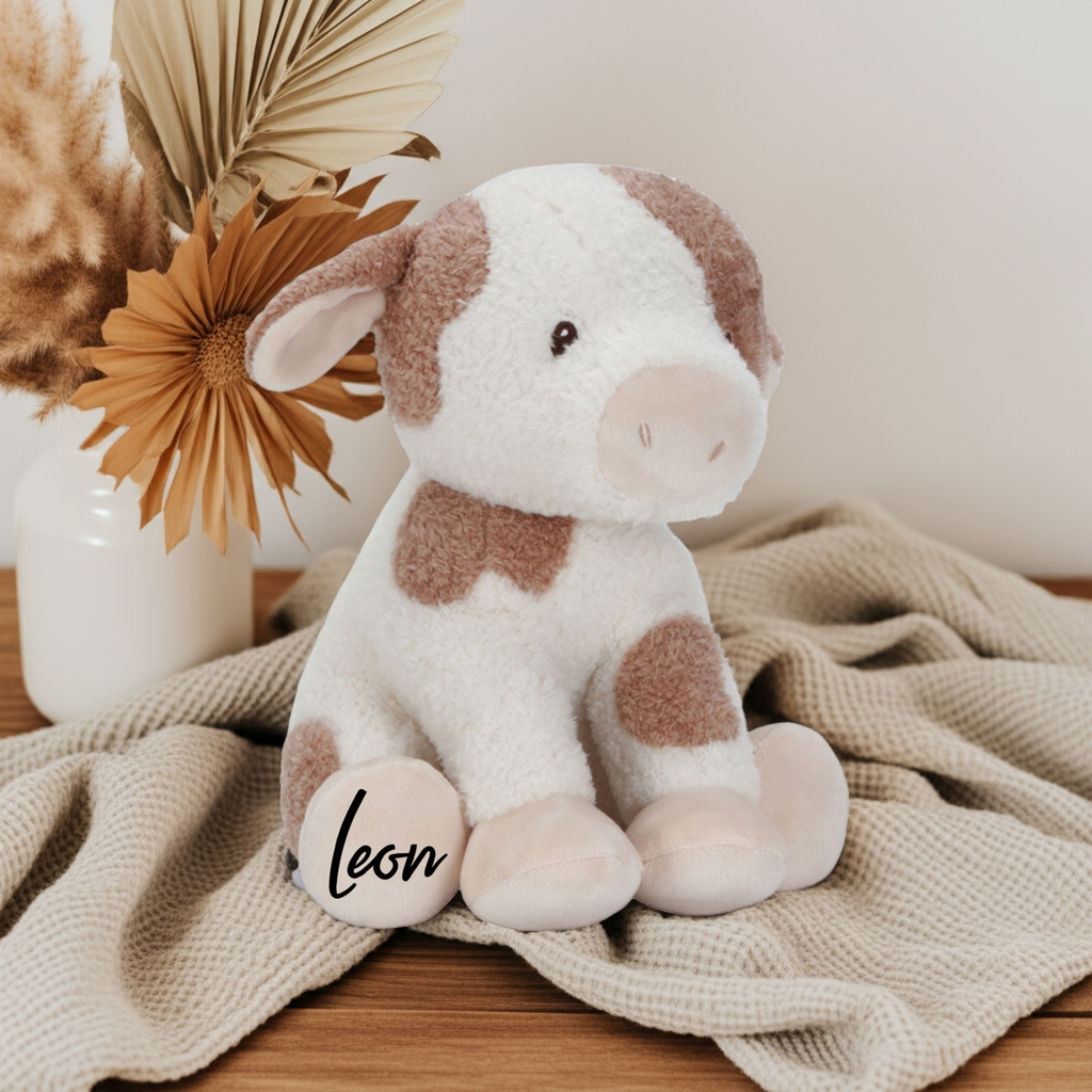 Plush Cow 25 cm for Cuddling and Playing