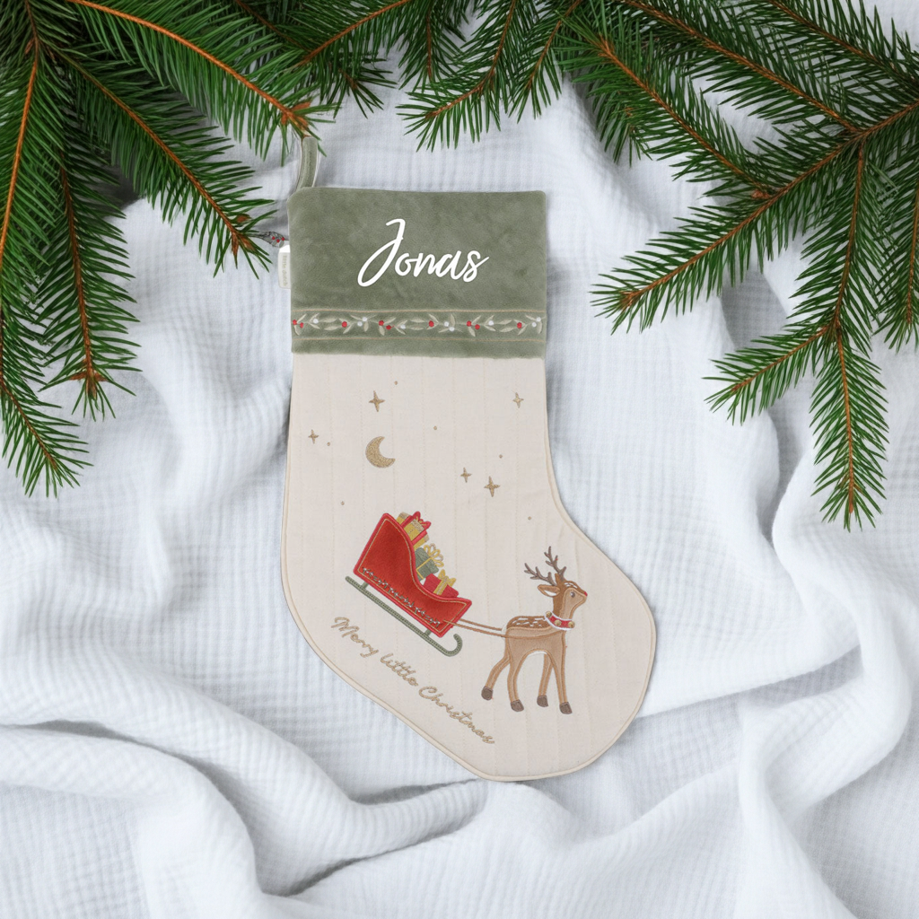 Christmas stocking Santa boot