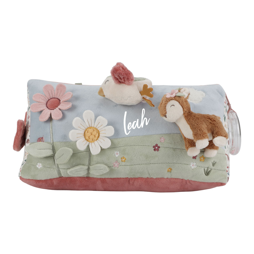 Coussin d'activités Montessori triangulaire « Jardin de fées »
