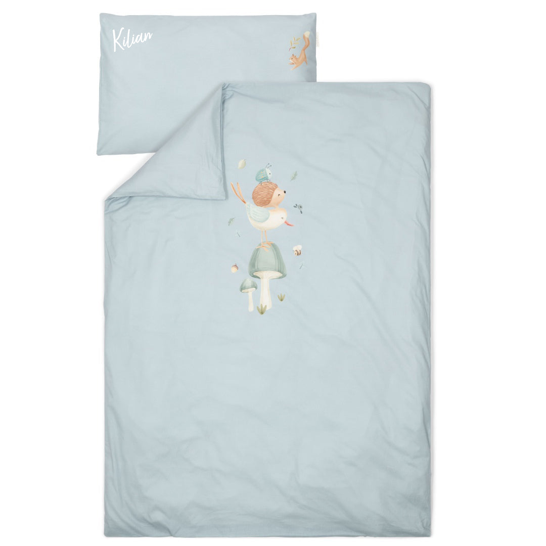 Housse de couette enfant bleu denim | Little Dutch