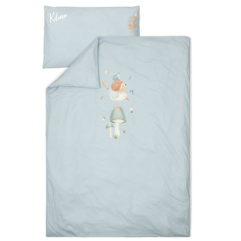 Housse de couette pour tout-petit bleu denim | Little Dutch