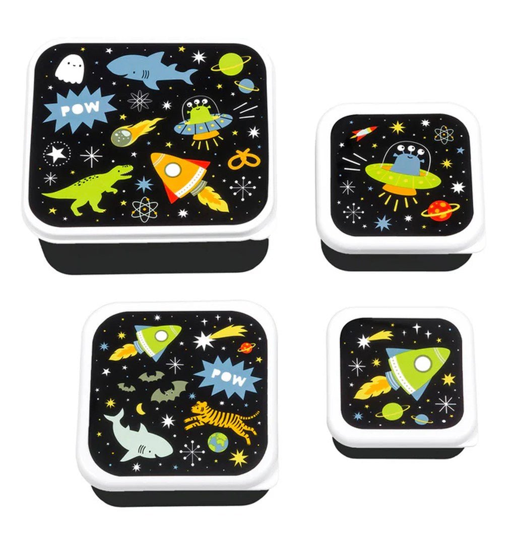 Boîtes à goûter lot de 4 - Galaxie | A Little Lovely Company