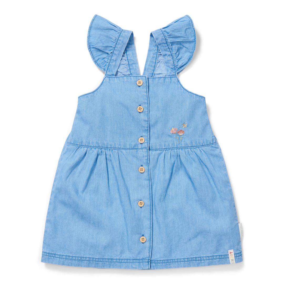 Robe en jean sans manches | Little Dutch
