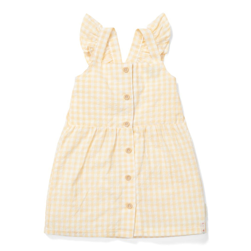 Ärmelloses Kleid Sunshine Checks für Mädchen