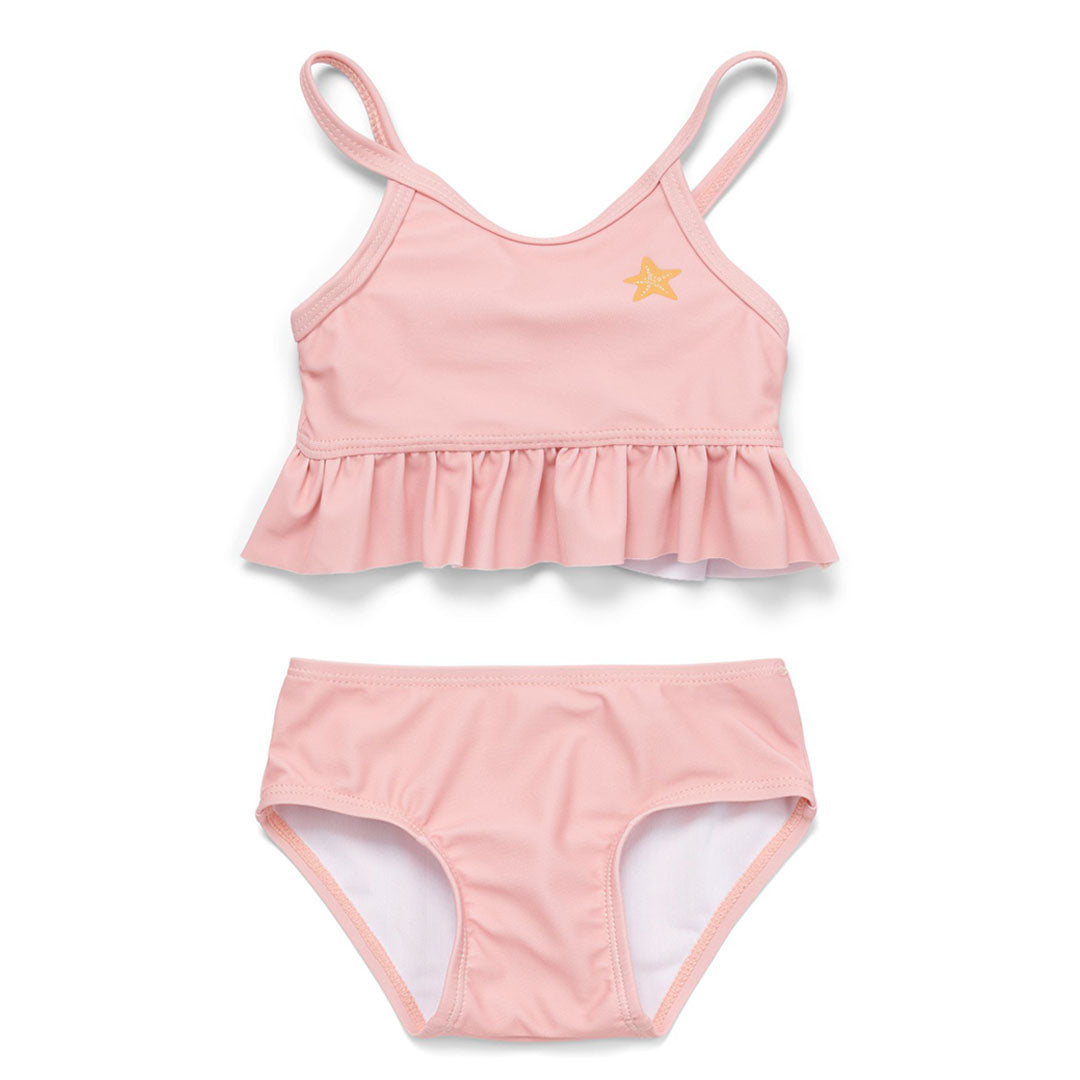 Bikini Volants Étoile de Mer Rose – Bikini enfant pour la plage et la piscine