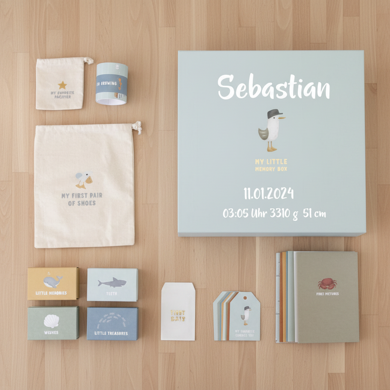 Memory Box Sailors Bay – Baby Memory Box | Gift for Birth & Christening