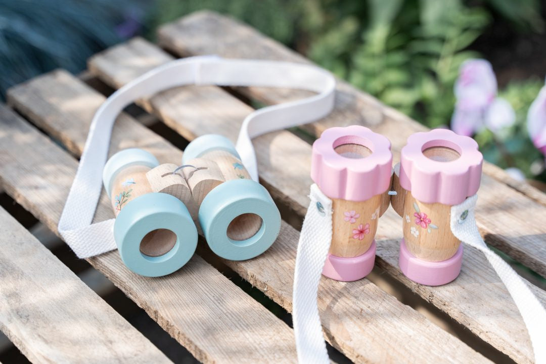 Jumelles pour enfants Fairy Garden en bois avec grossissement