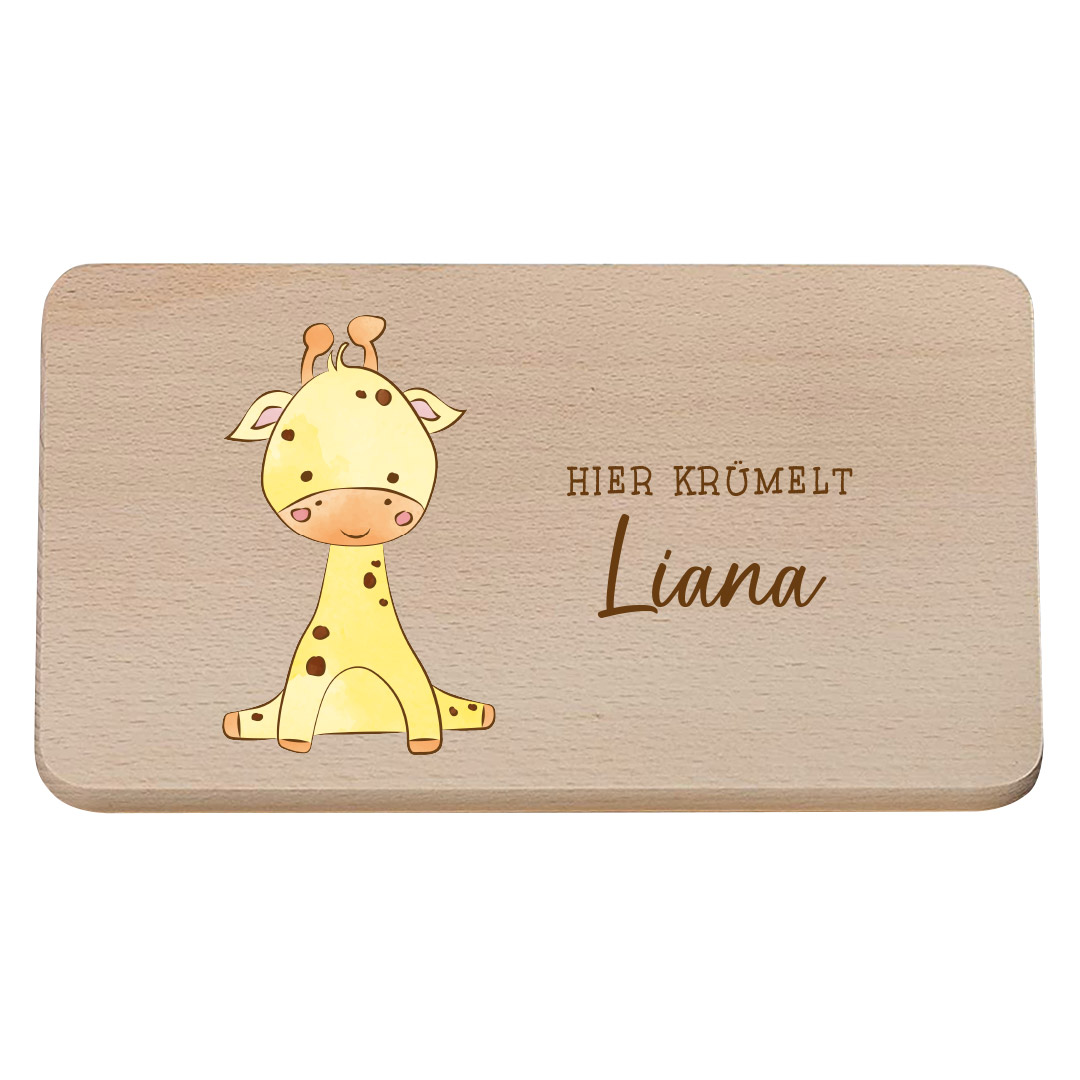 Planche à déjeuner personnalisée avec nom - Taille M | Schmatzepuffer®