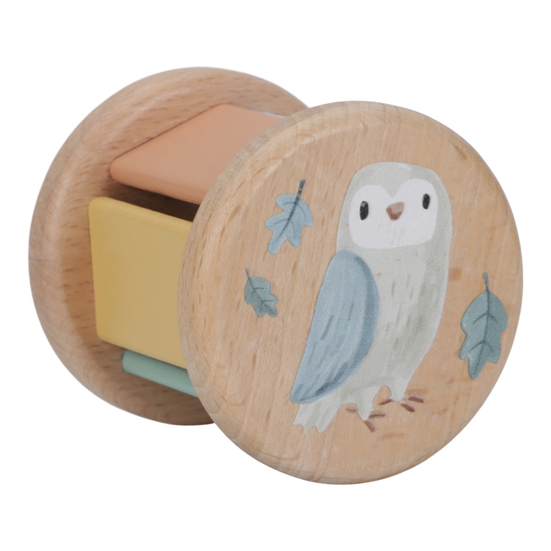 Little Dutch Forest Friends Holz-Geschenkset mit Rollrassel und Stapelspiel