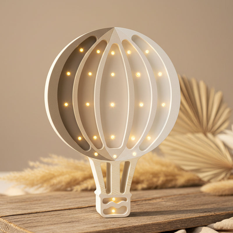 Lampe Heißluftballon Regenbogen, cappuccino | Little Lights