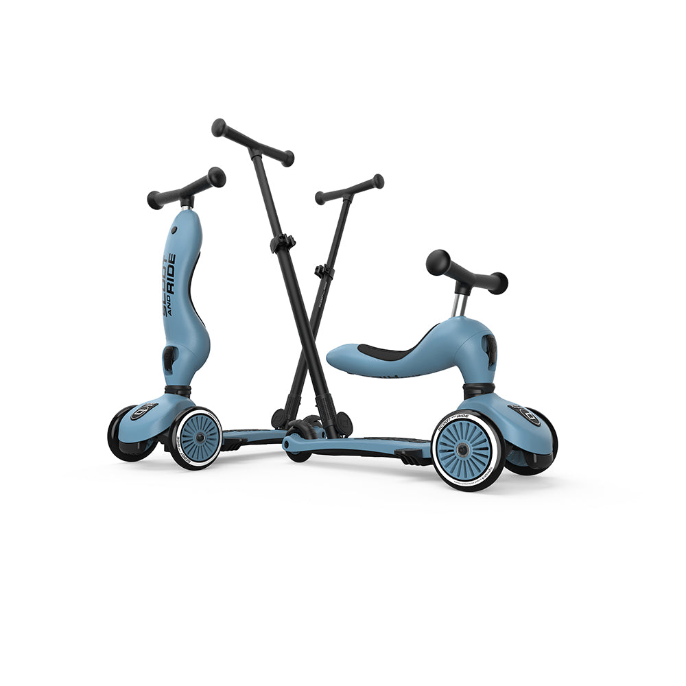 Highwaykick 1 Push & Go en acier | Trottinette et balade