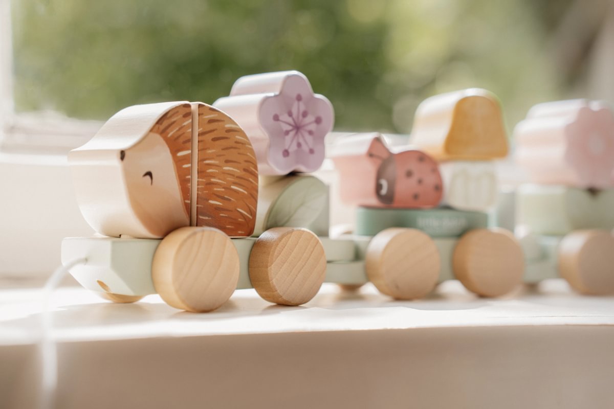 Holz-Zug Igel Fairy Garden "Zur Taufe" | Little Dutch