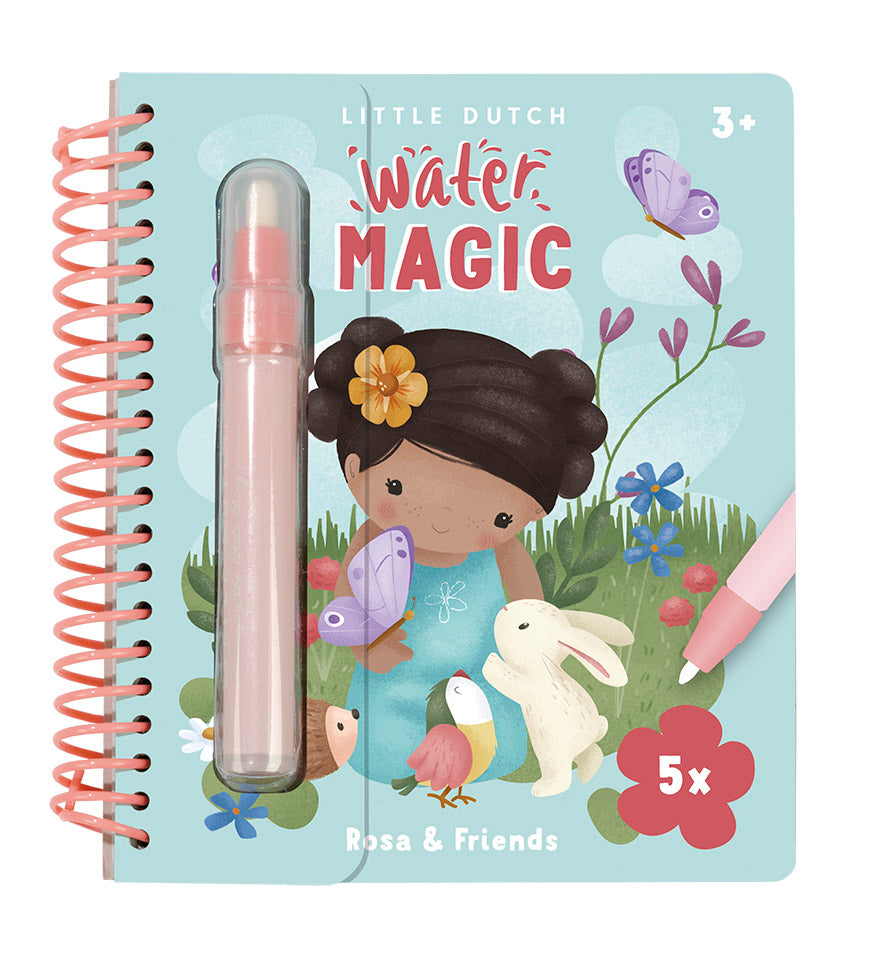 Livre de coloriage à l'eau Rosa et ses amis | Little Dutch