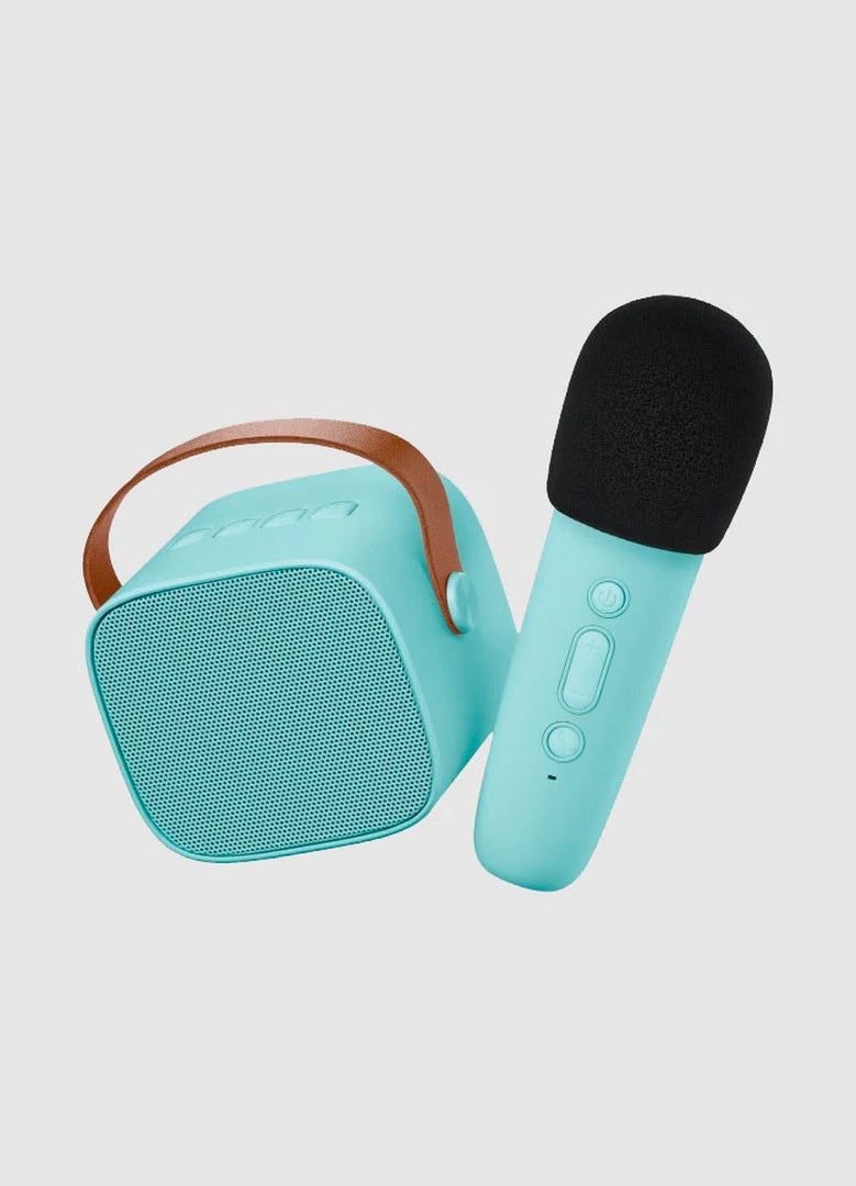 Ensemble karaoké - Enceinte Bluetooth et microphone bleu | Lalarma