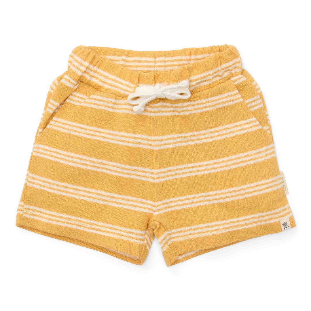 Short Jaune Rayé pour Bébés et Enfants