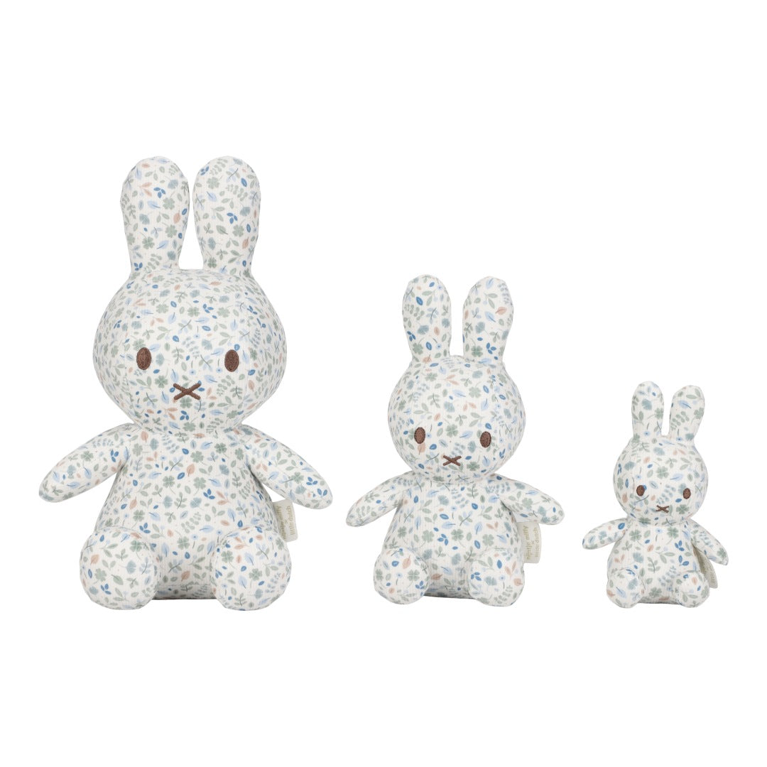 Miffy Kuscheltier Lucky Leaves 15 cm – Detailansicht des All-over-Musters