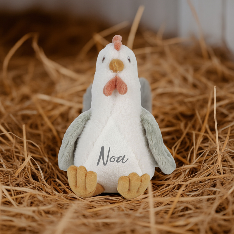 Peluche poule Little Farm 17 cm