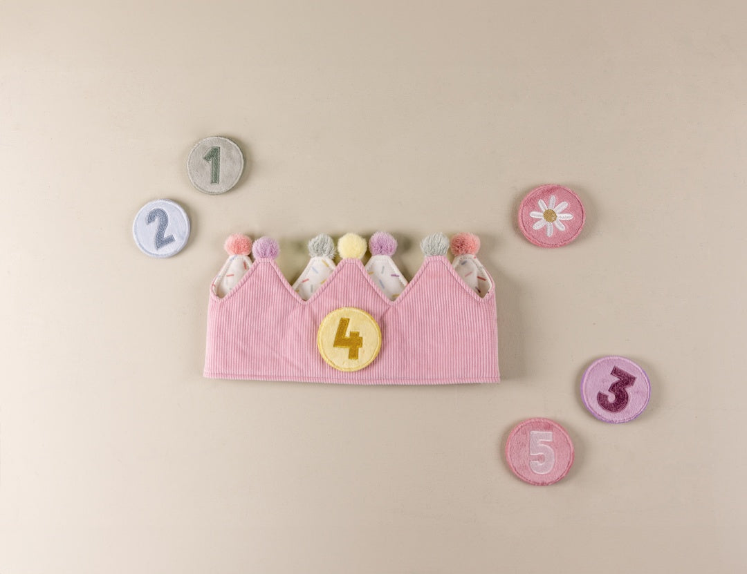 Couronne d'anniversaire Rose – Couronne pour anniversaires d'enfants