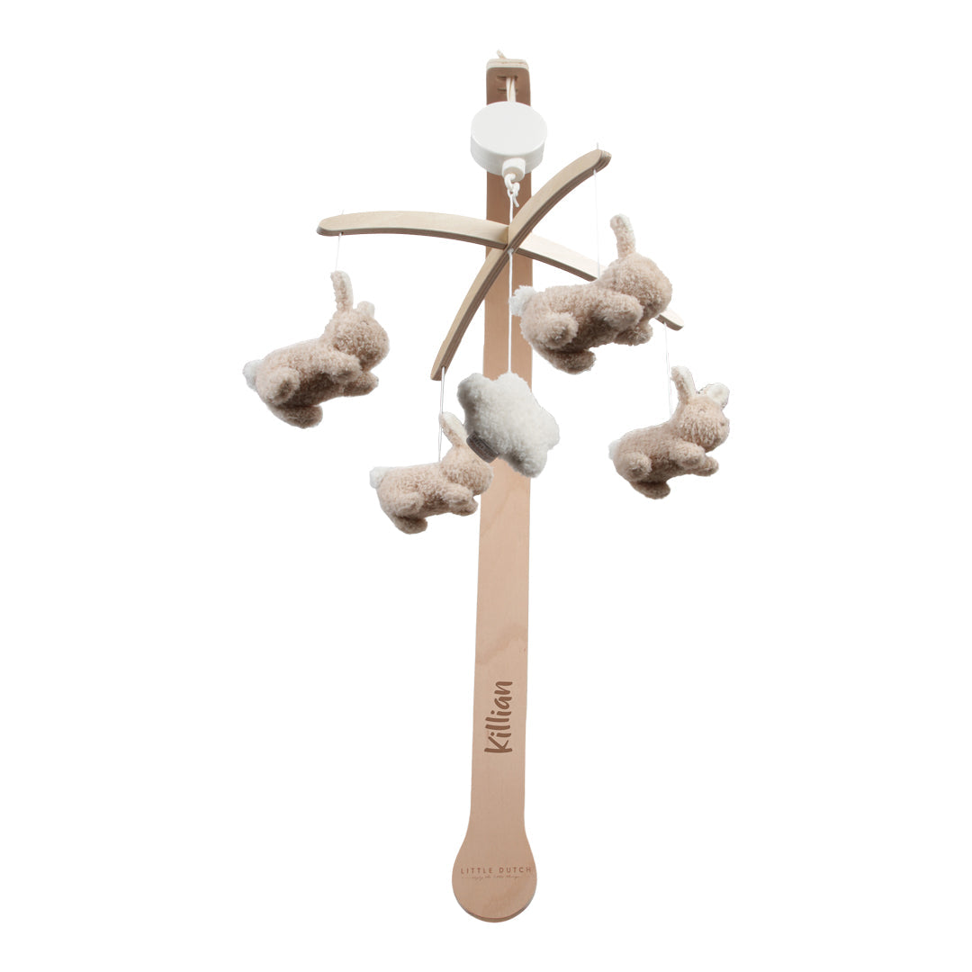 Personalized Musical Mobile Baby Bunny with Name - Birth Gift