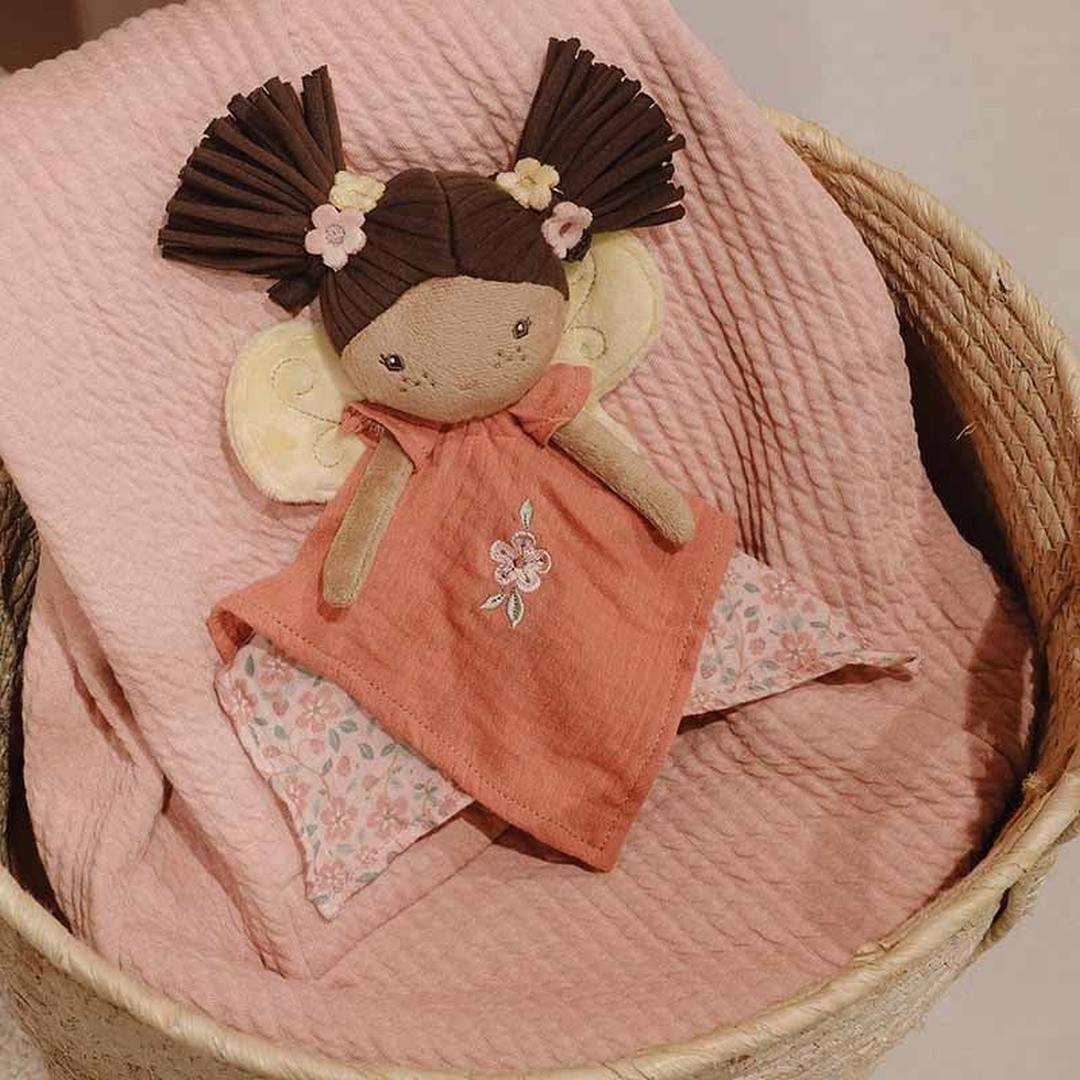 Little Dutch Schnuffeltuch Fairy Evi – Detailansicht des weichen Schmusetuchs aus der Fairy Garden Kollektion