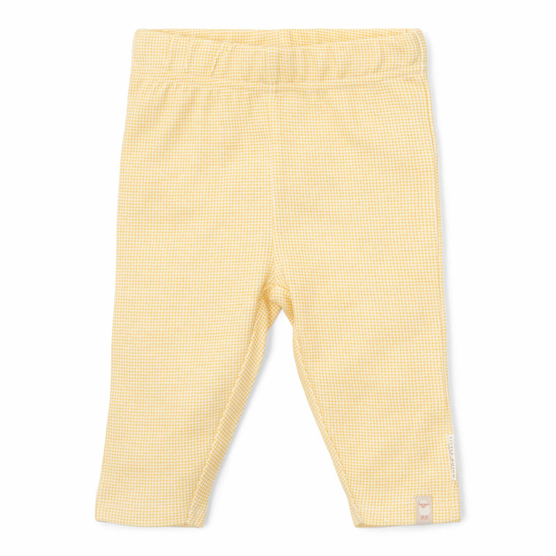 Legging chaude jaune à carreaux pour bébés et enfants