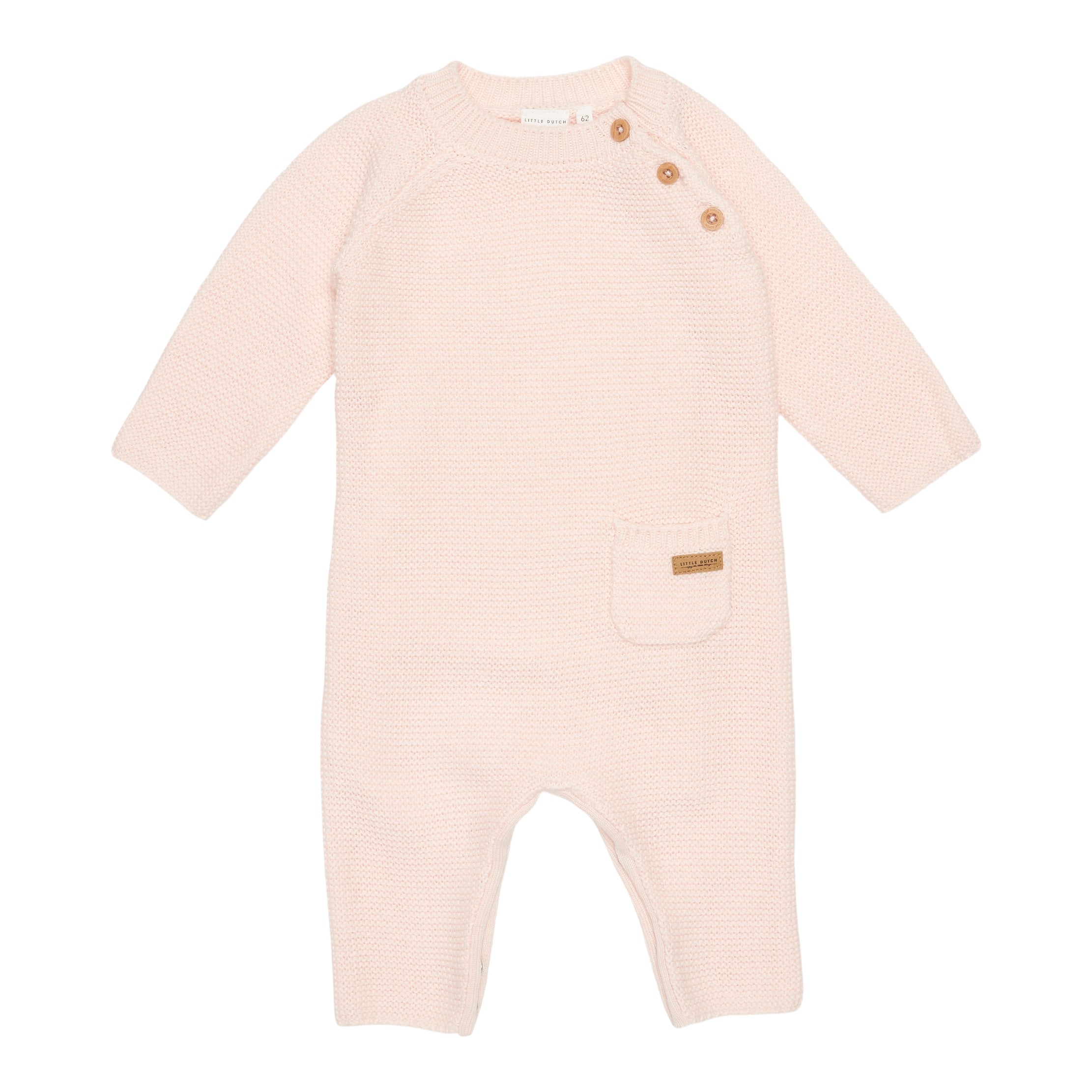 Knitted Romper Flowers & Butterflies Pink | Little Dutch