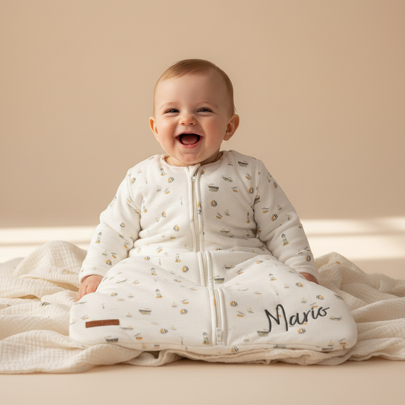 Winter sleeping bag 70 cm Sailors Bay, white | Little Dutch customizable