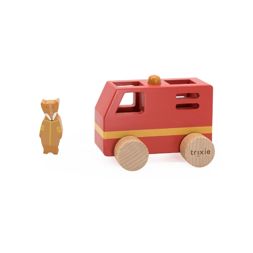 Mini camion de pompiers en bois | Trixie