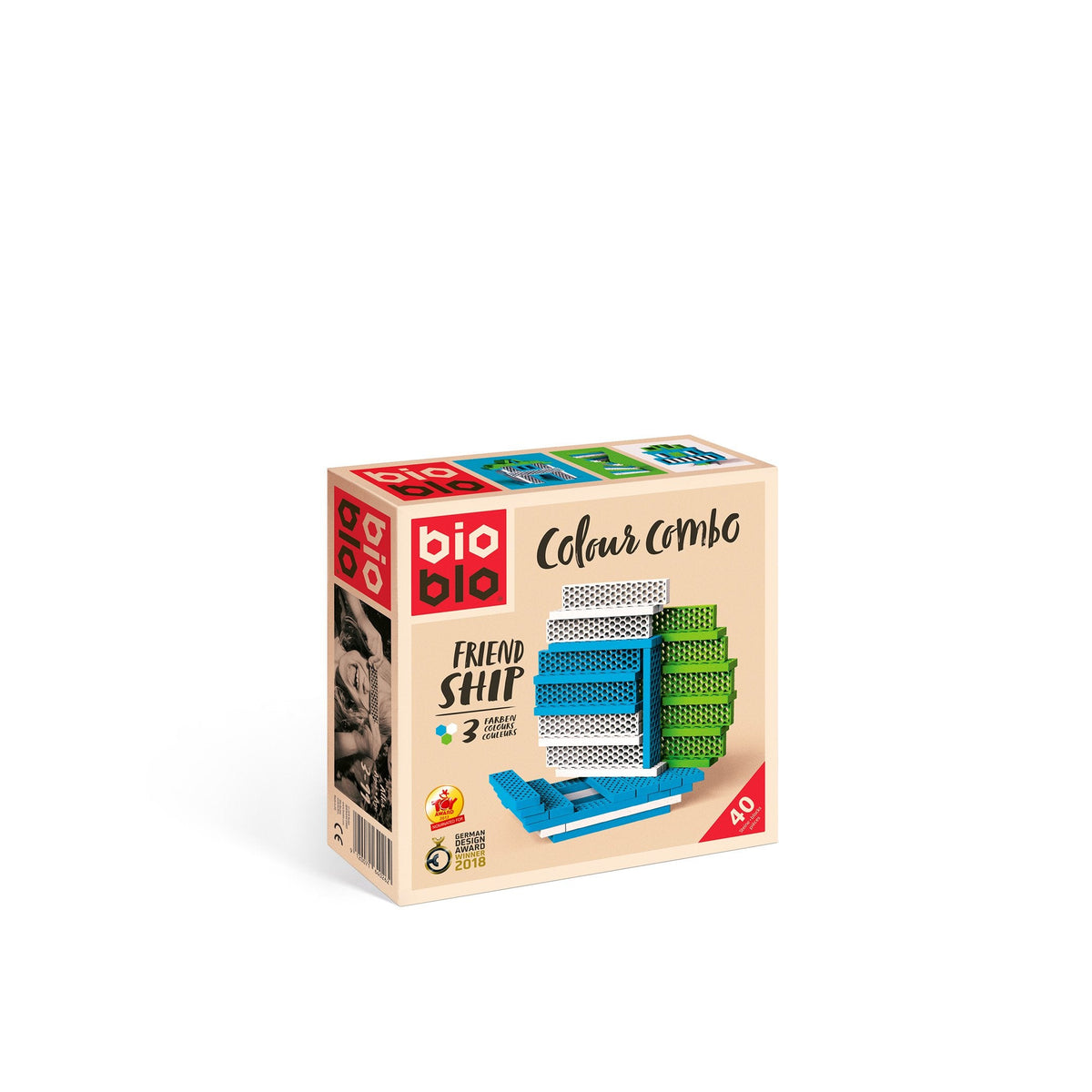 Bioblo MINI BOX Friend Ship mit 40 Bausteinen