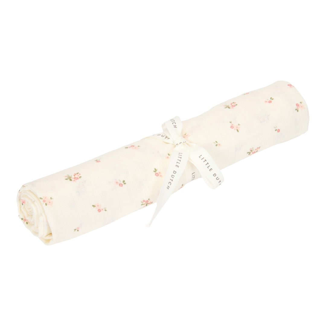 Lange en mousseline 120 x 120 cm Fairy Blossom | Little Dutch