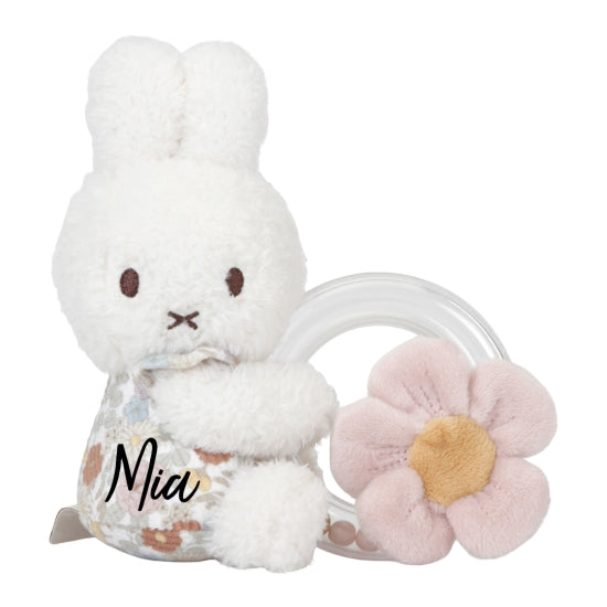 Rassel-Greifling Hase Vintage Little Flowers x Miffy