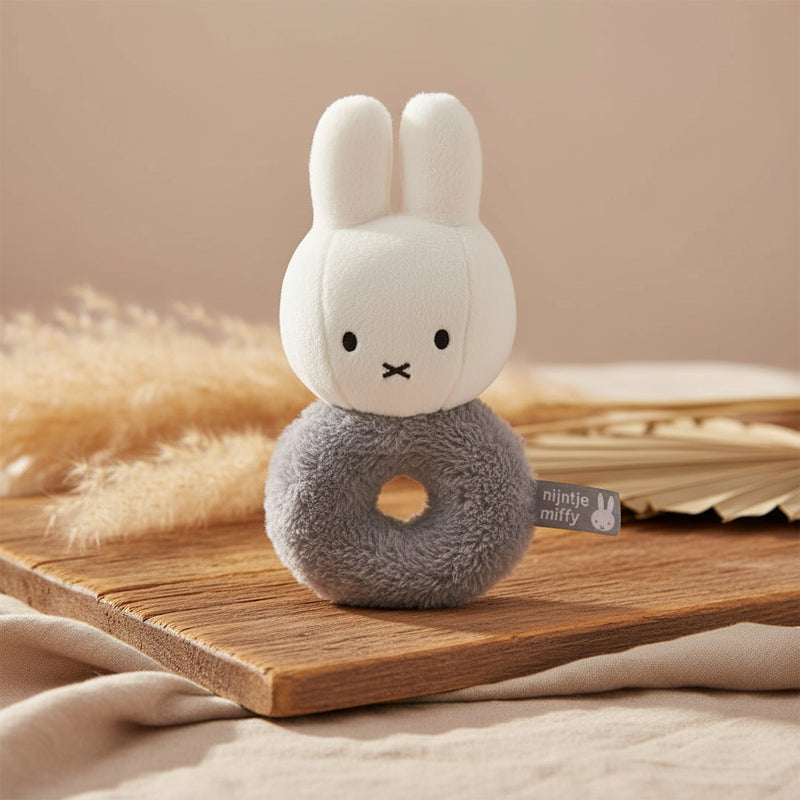 Rassel-Greifling Hase Fluffy blau | Miffy x Tiamo