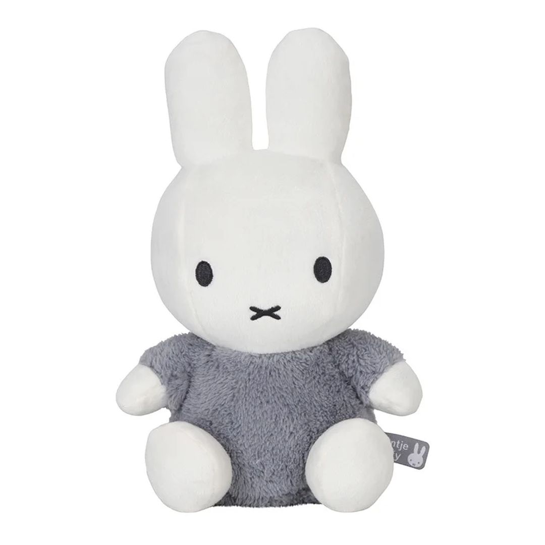 Miffy x Tiamo Kuscheltier Hase Fluffy Blau 25 cm – weicher Baby- und Kinderbegleiter zum Kuscheln ab 0 Monaten
