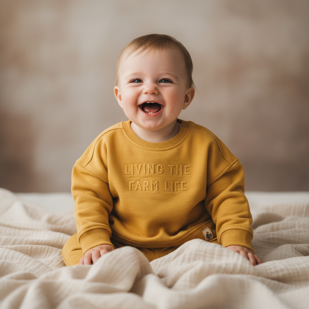 Pull Moutarde pour bébés et enfants